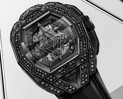 Hublot Spirit of Big Bang Sang Bleu All Black Pavé Watch